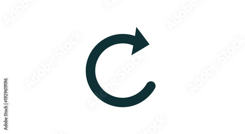 Black curved arrow rotation symbol.