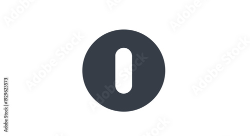 Large black zero number symbol.