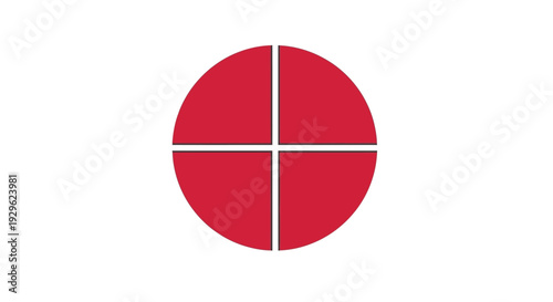 Red Circle With White Cross Lines. Free Download Red Circle With White Cross Lines. - GFXLoad