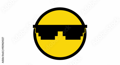 Smiley face with sunglasses emoji.