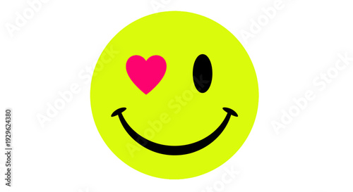 Smiling face with heart eyes emoji.