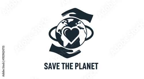 Save the Planet Logo Design Concept.