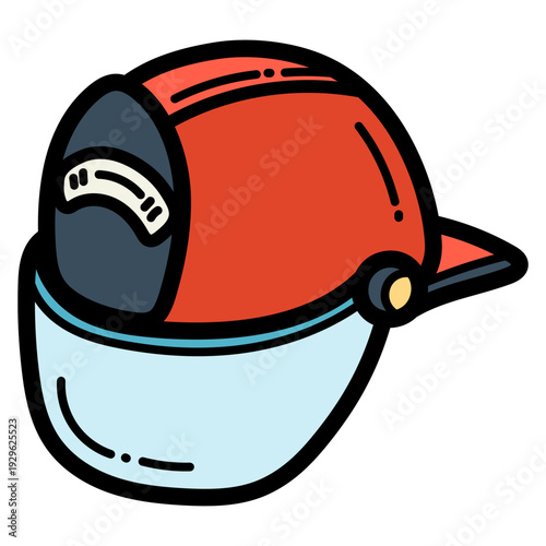 firefighter helmet illustration