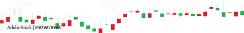 Financial Trading Candlestick Chart Trend Background Vector Illustration