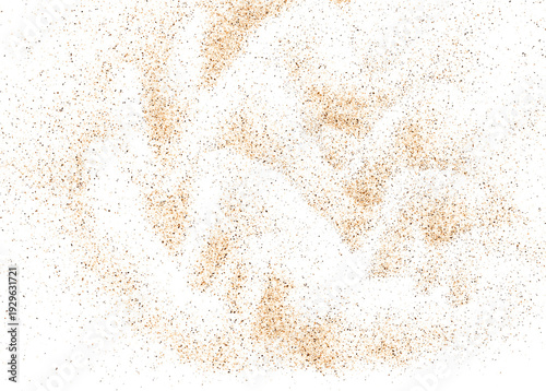 Wallpaper Mural Close up fine desert sand flying isolated on white, background and texture, clipping path, design element, macro Torontodigital.ca