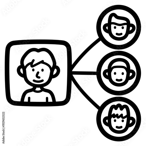 sharing content illustration