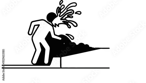 Person splashing water from a wheelbarrow, depicting a messy, energetic scene