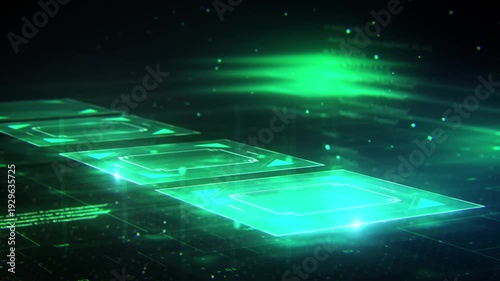Futuristic Holographic Interface