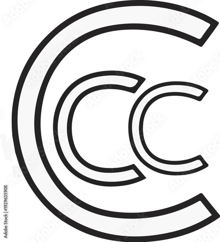 Abstract circular design with interlocking curved elements and segments