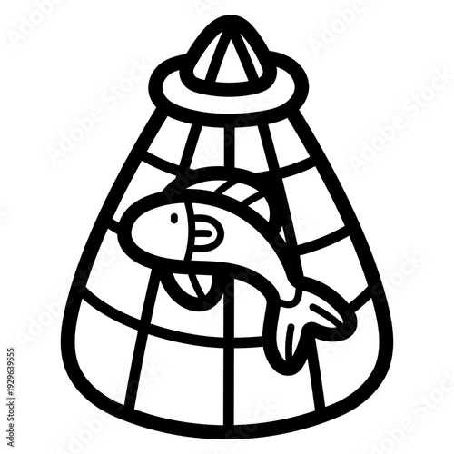 fishing net illustration