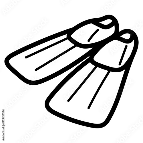 flippers illustration