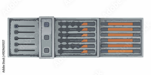 Stylized illustration of a futuristic power source or reactor core