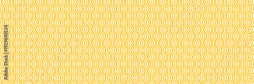 Pasta background, vector ramen noodle yellow and white seamless wave pattern. Oriental asian food, spaghetti texture with geometric wavy lines. Poster or wallpaper with abstract italian meal ornaments