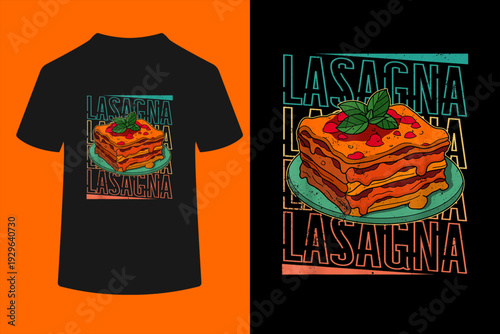 Lasagna pasta italy national cuisine Italian souvenir cheese T-Shirt
