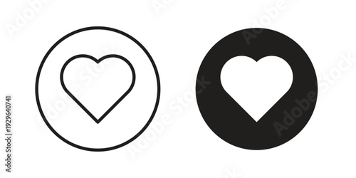 Like icons In Trendy Design Vector Eps 10, Editable Stroke and solid flat.