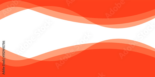 Modern abstract background with a smooth, wavy orange border at the bottom. Simple, footer with translucent layers, making it perfect for corporate presentations, brochures, or banners