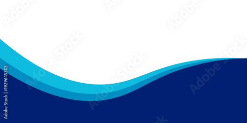 Curved Header and Footer Element. Vector EPS 10