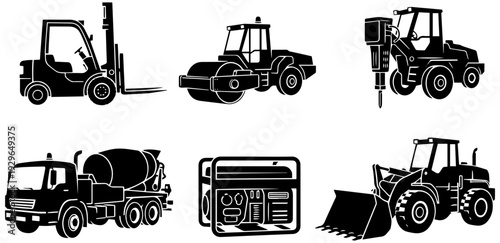Heavy machinery equipment for construction and industry use