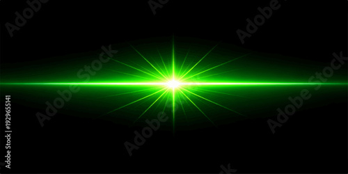 Red Orange Radiant Starburst Light with Powerful Glow Effect