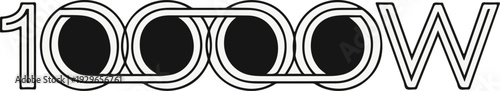 Interlocking circles form the '1000' numerals, with 'W' beside