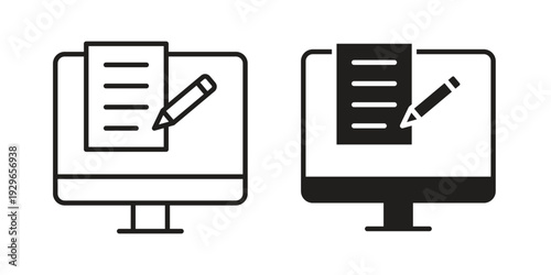 E-learning icons collection glyph and mixed vector Illustrations