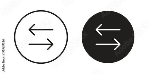 Exchange icons collection glyph and mixed vector Illustrations