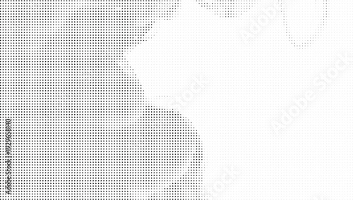 Abstract visual representation of data with a gradient effect from dense dots to sparse squares isolated on transparent background, Vector, illustration