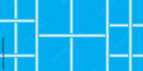 Image collage layout template. Blue mosaic mood board grid collection. Photo frame set. Photo album ideas for banners, posters, comic pages, flyers, brochures, booklets, memory wall designs. Vector pa