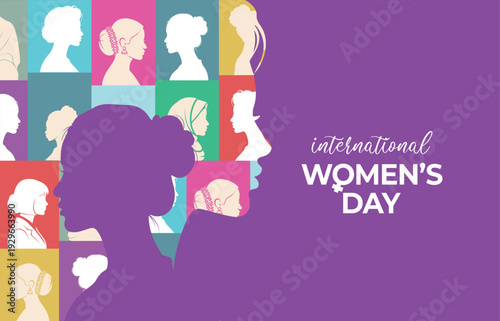 International Women's Day concept background. #GiveToGain Women Equality Day Concept.