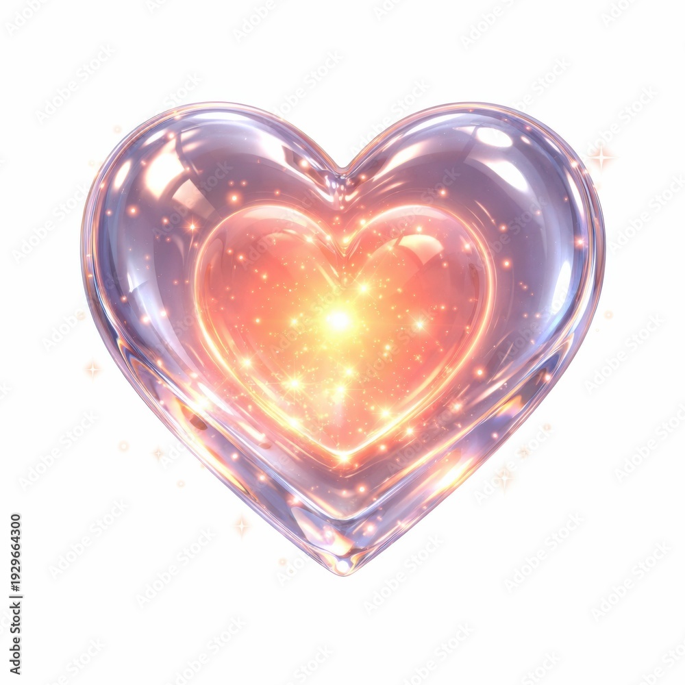 © PT88 - Glowing Crystal Heart Icon