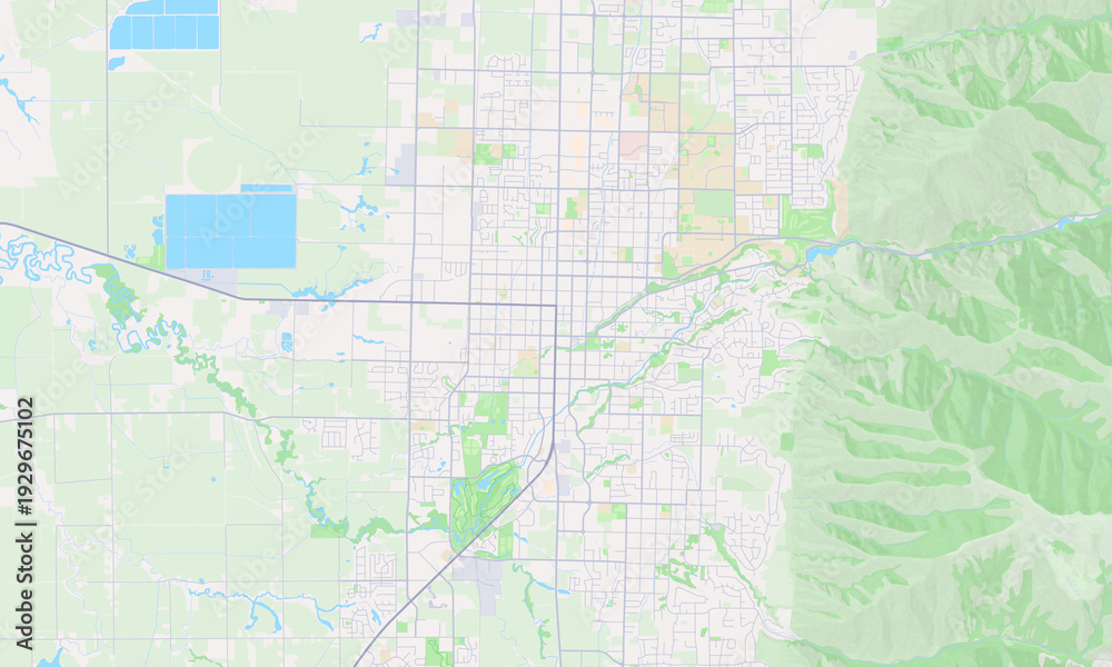 Fototapeta premium Logan Utah map