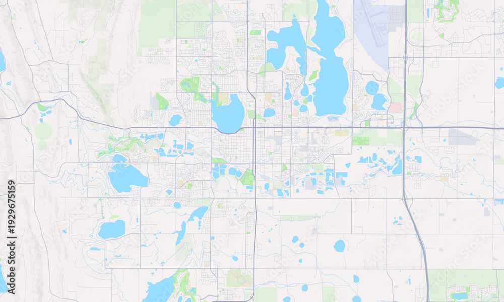 Naklejka premium Loveland Colorado map