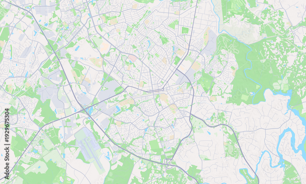 Fototapeta premium Manassas Virginia map