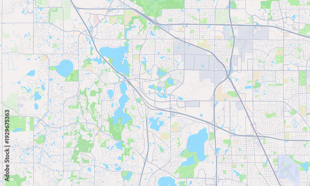 Fototapeta premium Maple Grove Minnesota map