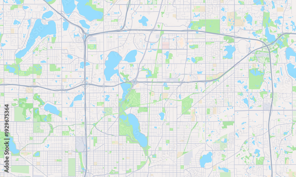 Fototapeta premium Maplewood Minnesota map