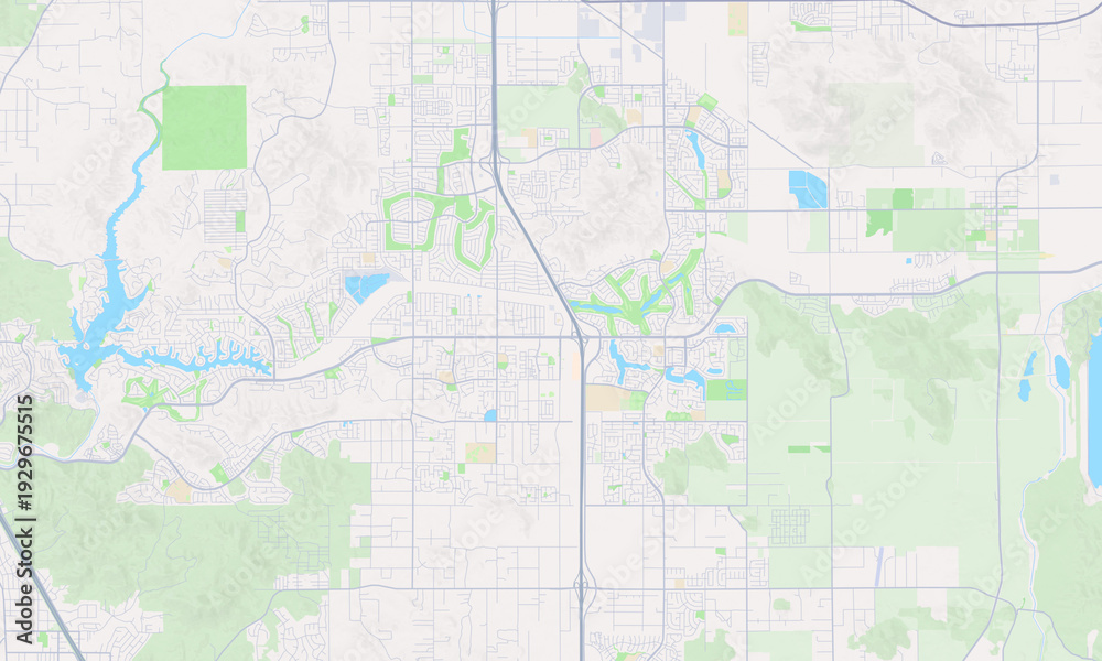 Fototapeta premium Menifee California map