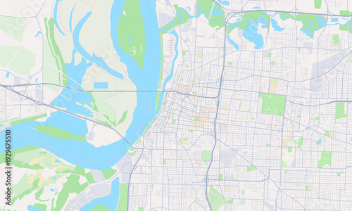 Obraz na płótnie Memphis Tennessee map