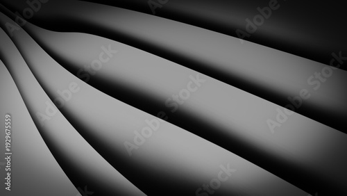 Wallpaper Mural Abstract monochrome background with smooth layered wavy shapes and elegant light gradients Torontodigital.ca