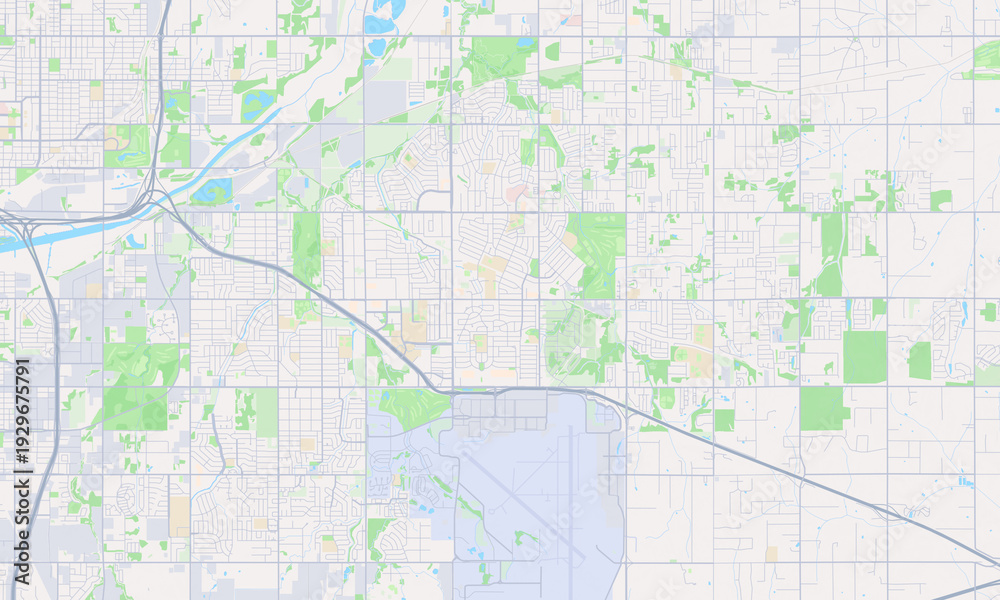 Fototapeta premium Midwest City Oklahoma map