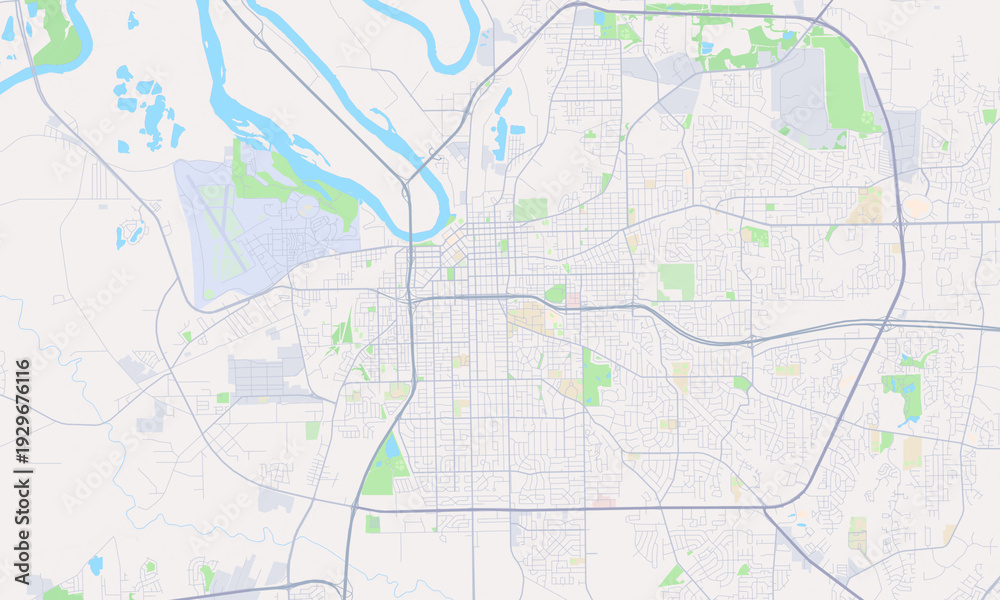 Fototapeta premium Montgomery Alabama map