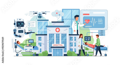 Smart Hospital: AI, Drones, and Digital Health Transforming Modern Medical Care & Patient Services