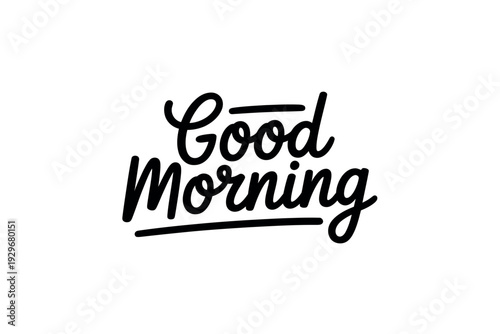 Good Morning Greeting Card Design