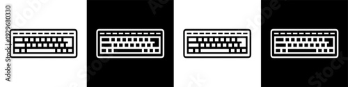 Computer Keyboard Icon Set for PC Hardware Digital Typing Gaming and Software Development UI Design