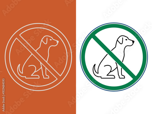 No Dogs Allowed Warning Signs