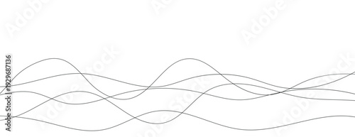 abstract wavy lines vector illustration