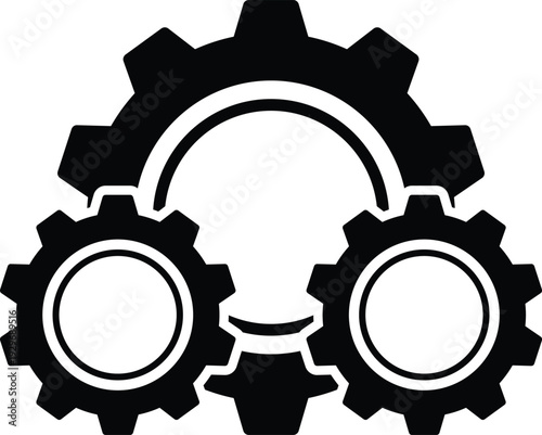 gear icon vector illustration