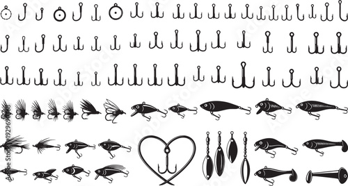 Fishing Hooks and Lures Collection
