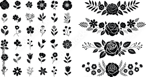 Mega collection of farm animal silhouettes, wild mammal vector icons, livestock set including sheep, goats, camels, and rabbits on white. (Exactly 20 words)