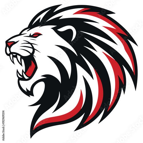 Tiger head vector logo art illustration 