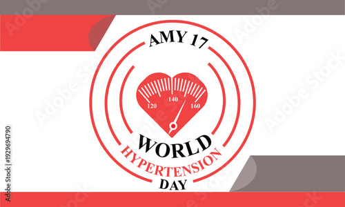 World hypertension day awareness campaign logo